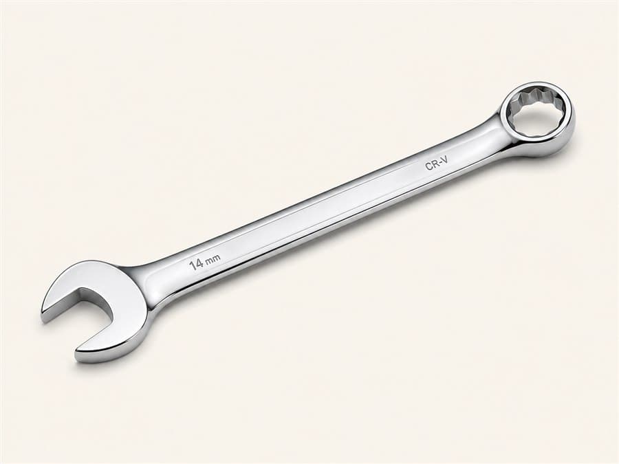 Representative AI image of generic combination wrench for VIM Tools SFW100; actual size and markings may differ